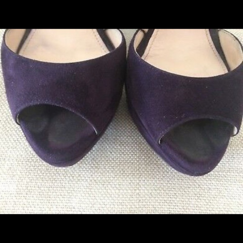 Prada Platform Sandals Block Heels Strappy Suede 6 - Picture 7 of 8
